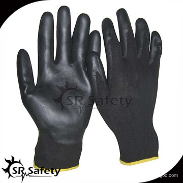 SRSAFETY Gant noir résistant au nitrile en nylon tricoté à 13 calibres